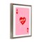 Stupell Industries Wild At Heart Card Floating Frame, design by Amanda Greenwood